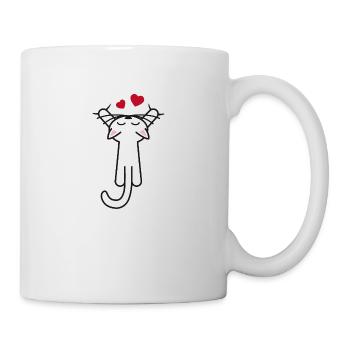Kitty hanging love - Tasse - Weiß - Rechts