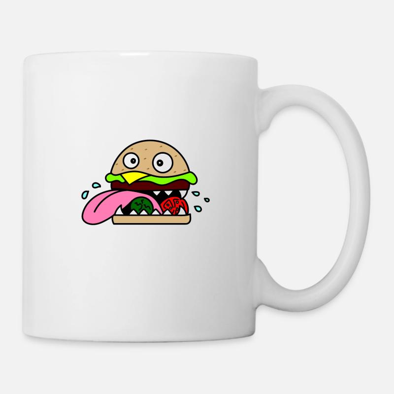 Crazy Burger - Tasse - Weiß