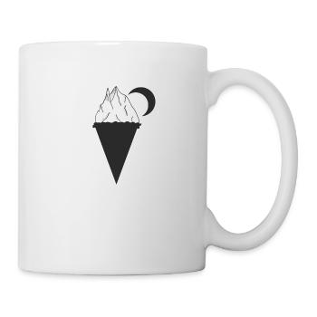 cornet de crème glacée - Mug blanc - blanc - Droite