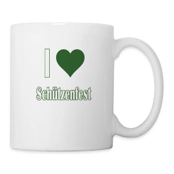 I love Schützenfest - Tasse - Weiß - Rechts