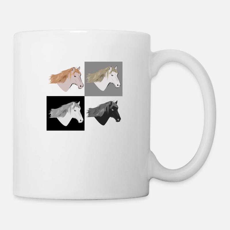 Cheval - Mug blanc - blanc