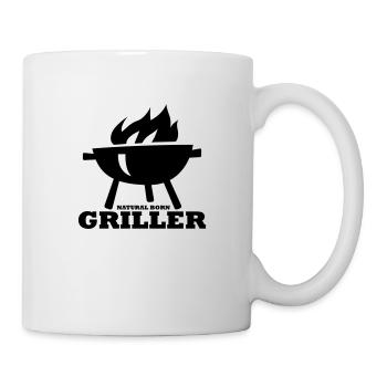 Natural Born Griller - BBQ Master, BBQ, Grilling - Mug - white - Right