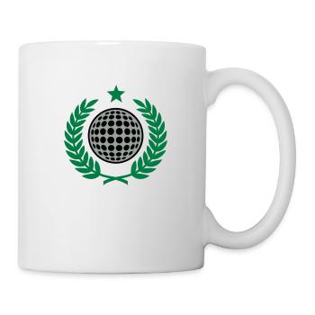 Lorbeerkranz (Golf) 02 - Tasse - Weiß - Rechts