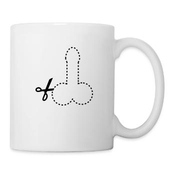 dashed_cut_out_penis_1c - Mug - white - Right