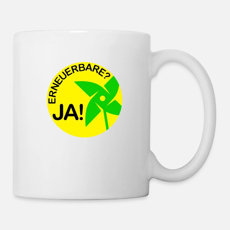 renewable? yes! (Round) - Mug - white