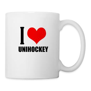 Unihockey - Tasse - Weiß - Rechts