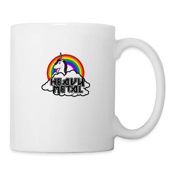 Einhorn Heavy Metal - Tasse - Weiß - Rechts