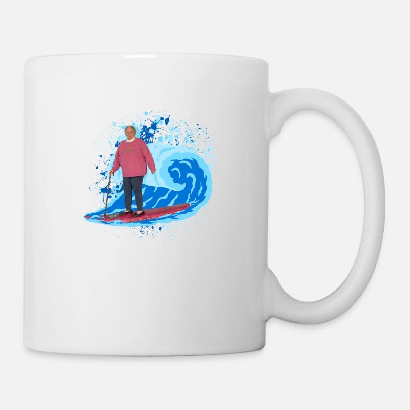 Surf mamie - Mug blanc - blanc