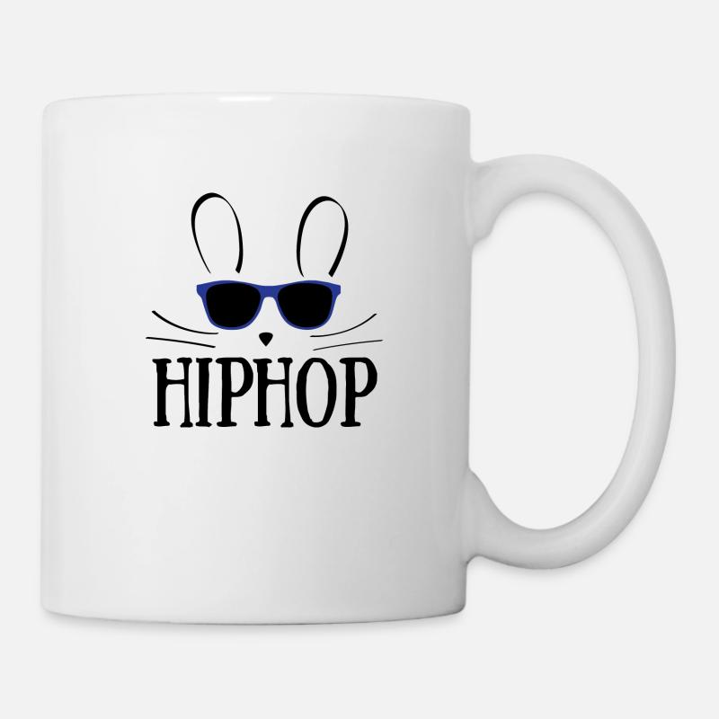 Pâques / Lapin de Pâques: Hip Hop - Mug blanc - blanc