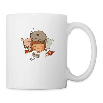 Weekend plan - Mug blanc - blanc - Droite
