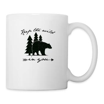 Keep the wild in you - Tasse - Weiß - Rechts
