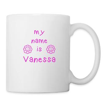 VANESSA MY NAME IS - Mug blanc - blanc - Droite