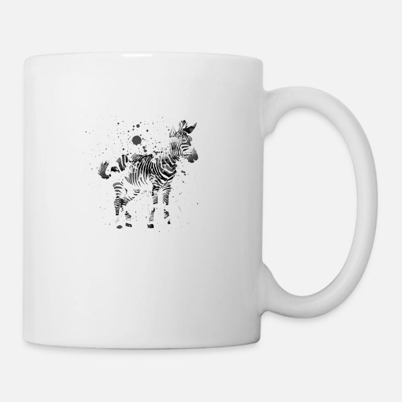 zèbre - Mug blanc - blanc