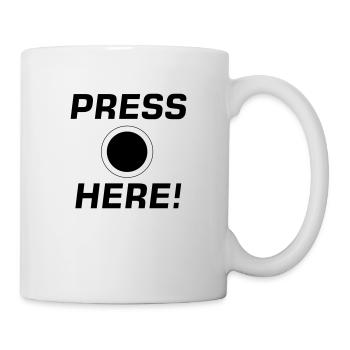 Press Here! - Tasse - Weiß - Rechts