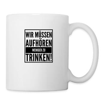 TRINKEN - Tasse - Weiß - Rechts