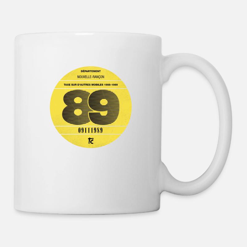 Vignette automobile 1989 - Mug blanc - blanc