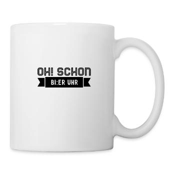 BIER UHR - Tasse - Weiß - Rechts