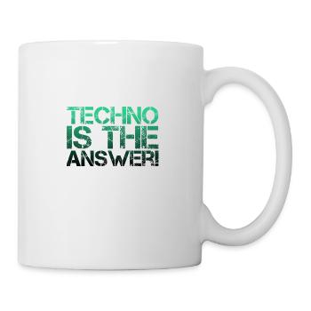 TECHNO - Tasse - Weiß - Rechts