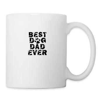 best dog dad ever black - Tasse - Weiß - Rechts