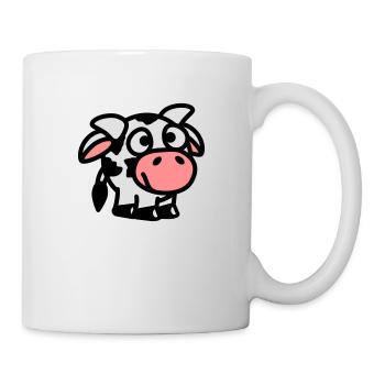 smiley_cow_3c - Tasse - Weiß - Rechts