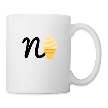 N+Ice = N🍦 - Fresh Festival & Party Motiv - Tasse - Weiß - Rechts