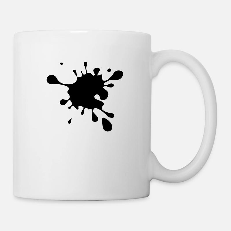 Éclabousser sale saleté BLOB Simmental peinture - Mug blanc - blanc