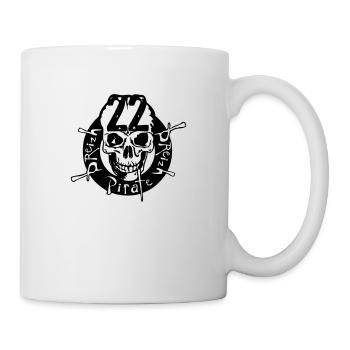 22 breizh pirate leader tete de mort crane - Mug blanc - blanc - Droite