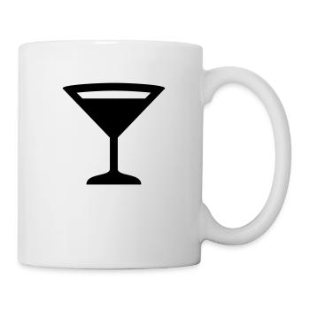 Glas - Tasse - Weiß - Rechts