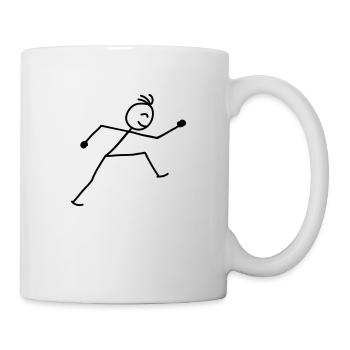 walking_stick_figure_1c - Tasse - Weiß - Rechts