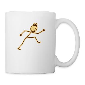 walking_stick_figure_2c - Tasse - Weiß - Rechts
