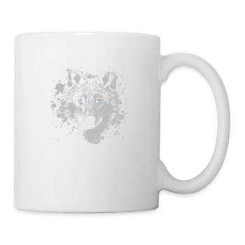 Wolf Rudel mystisch - Tasse - Weiß - Rechts