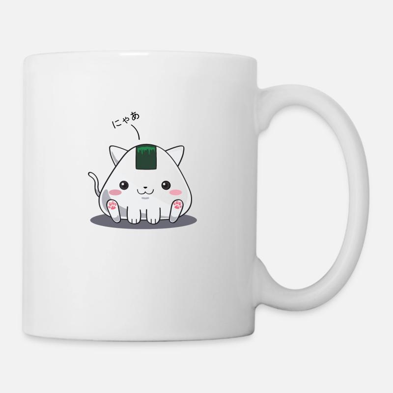 Onigiri - Katze nya - Tasse - Weiß