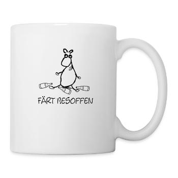 faert_besoffen - Tasse - Weiß - Rechts