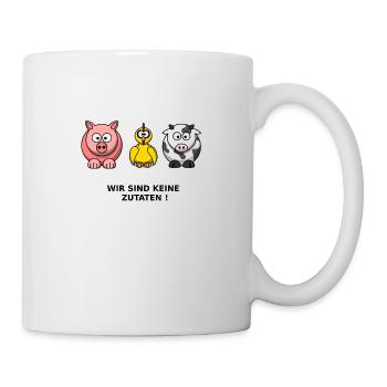 Keine Zutaten - Tasse - Weiß - Rechts