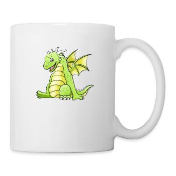 Drache - Tasse - Weiß - Rechts