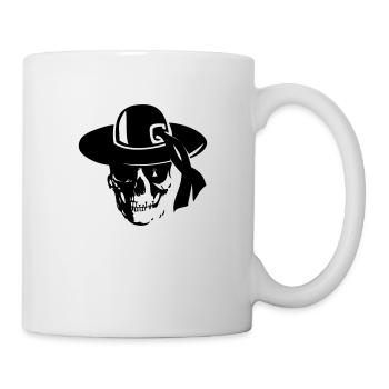 breizh hit head pirate4 death skull - Mug - white - Right