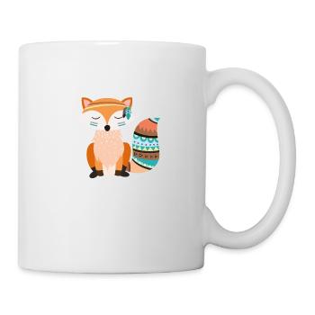 tribal Fuchs - Tasse - Weiß - Rechts