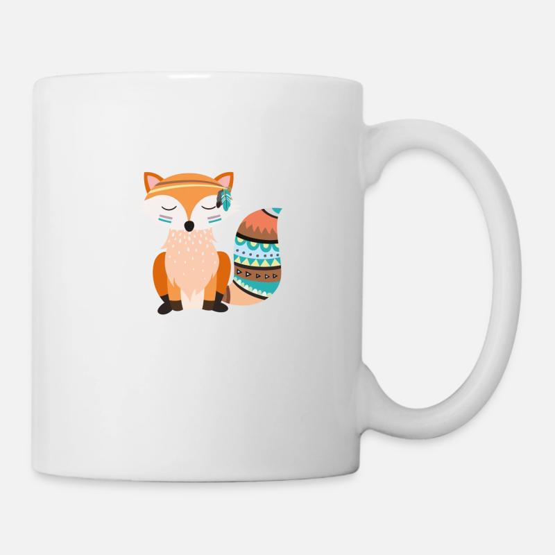 tribal Fuchs - Tasse - Weiß