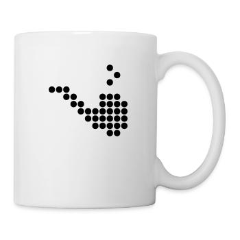 pipe dots - Tasse - Weiß - Rechts