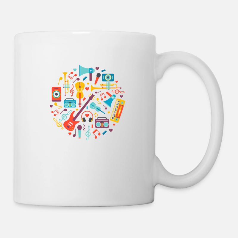 Musical Instruments Funny Musician Shirt Gift - Mug - white