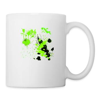 Green splatter - Mug - white - Right