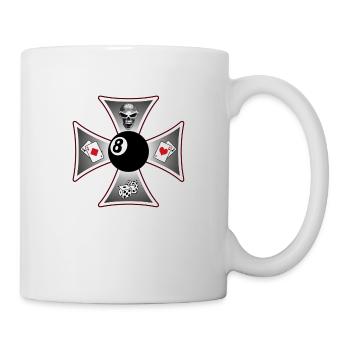 biker cross - Tasse - Weiß - Rechts