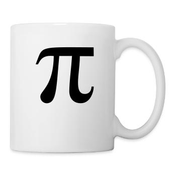 Pi / Kreiszahl - Tasse - Weiß - Rechts