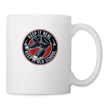 Keep It Old School - Tasse - Weiß - Rechts