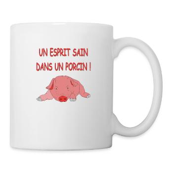 Porcitive Attitude - Mug blanc - blanc - Droite