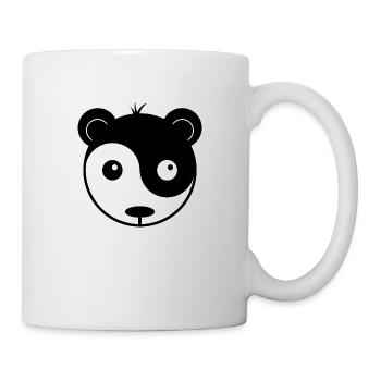 panda ying yang - Mug blanc - blanc - Droite