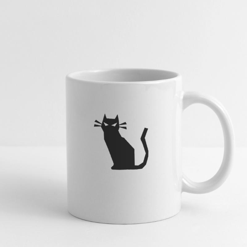 sharp cat evil Mug