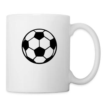 Fußball S - Tasse - Weiß - Rechts
