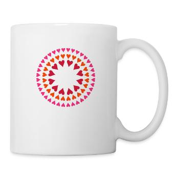 Heart - Mandala - Mug - white - Right