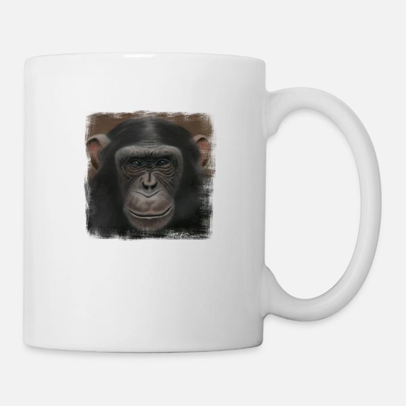 Schimpanse - Tasse - Weiß